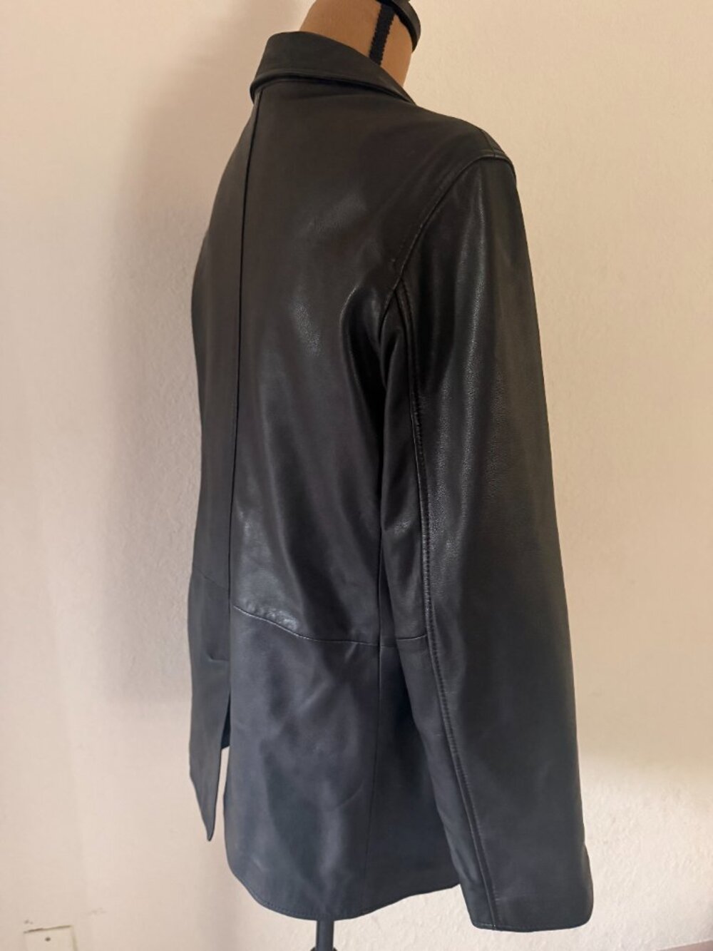 ALL SAINTS Corinna Leather Blazer in Black Size US8 - Picture 7 of 14